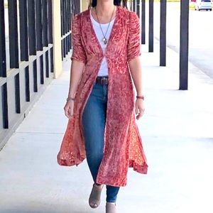 Anthropologie Free People crushed velvet king cardigan